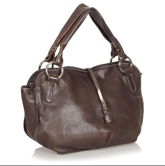 Celine Bittersweet Brown Leather Hobo Bag - Picture 1 of 15
